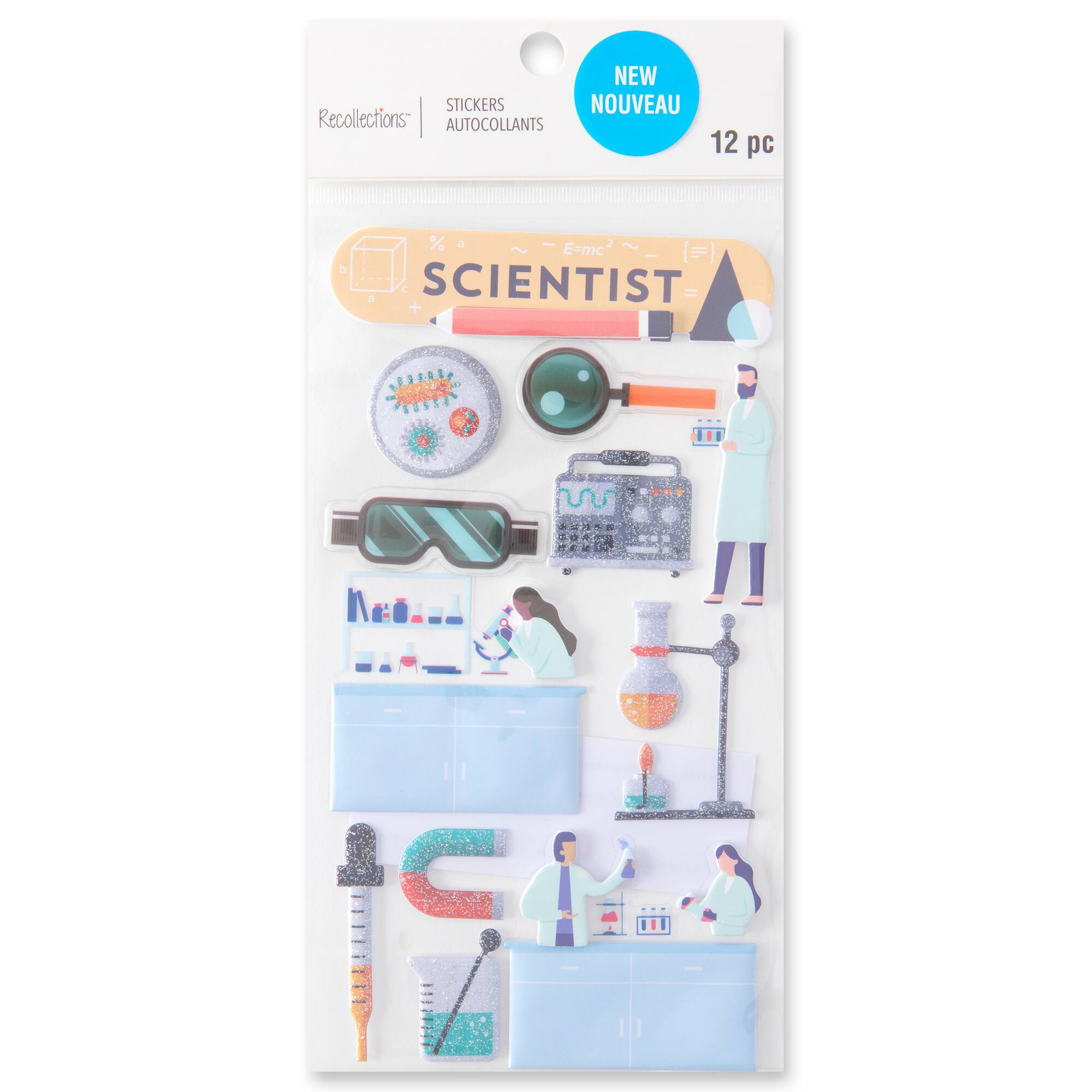 Scientist Dimensional Stickers by Recollections™